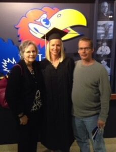 Mom, Deb, Chris in Lawrence